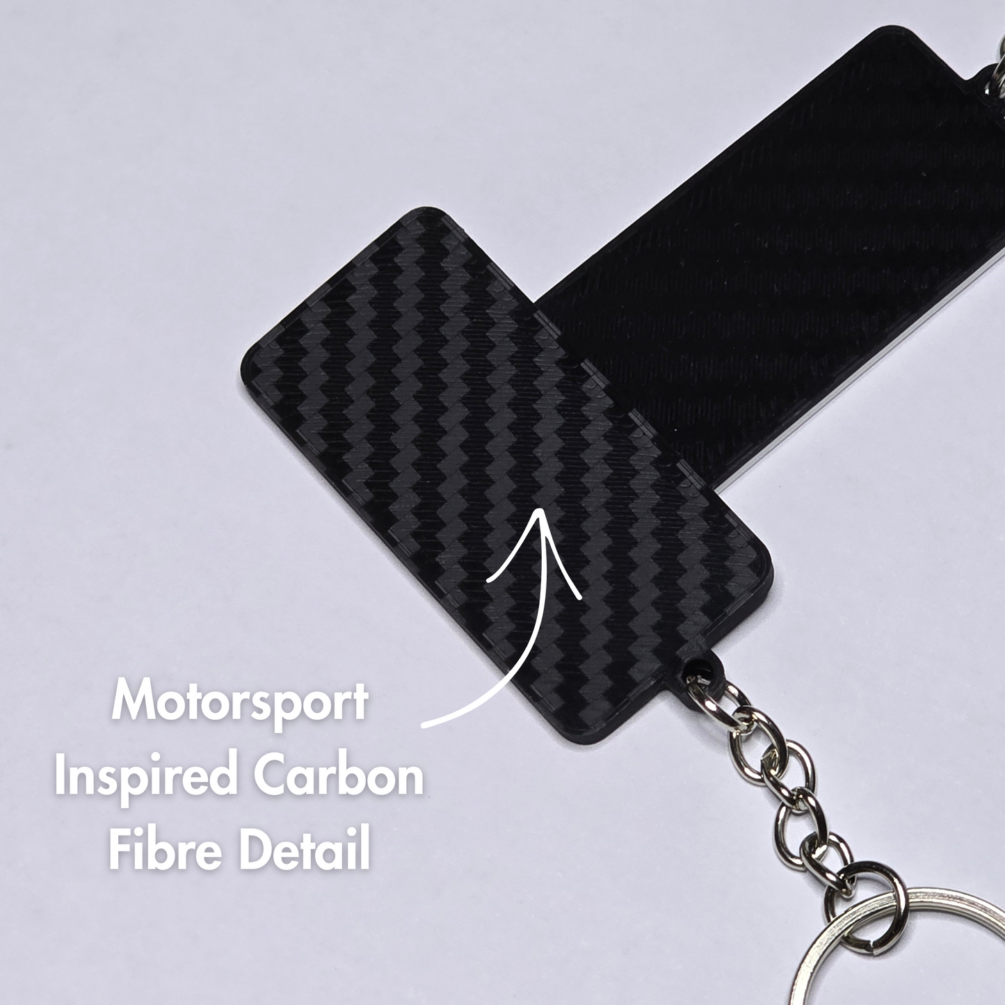 Custom F1 Initials Keychain