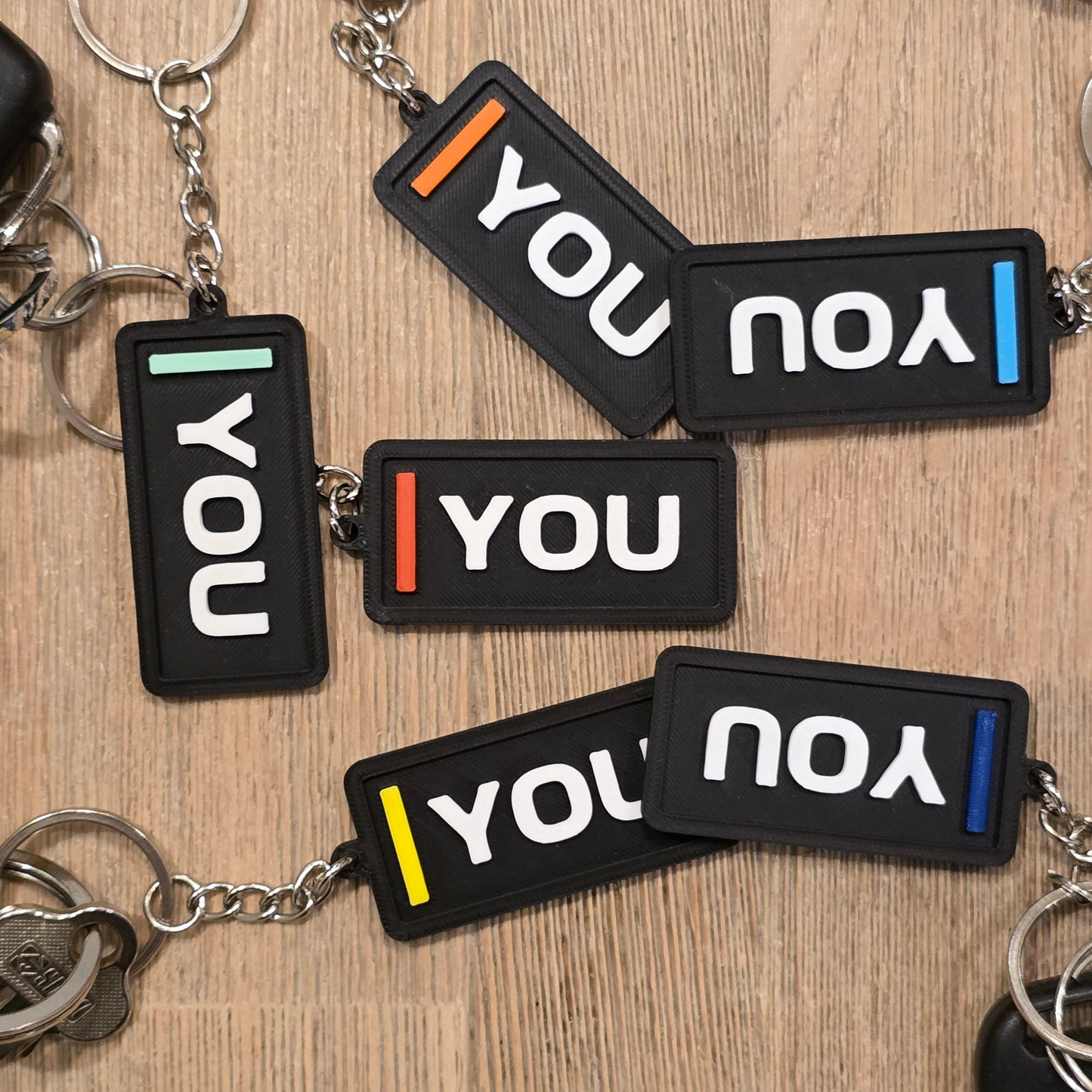 Custom F1 Initials Keychain
