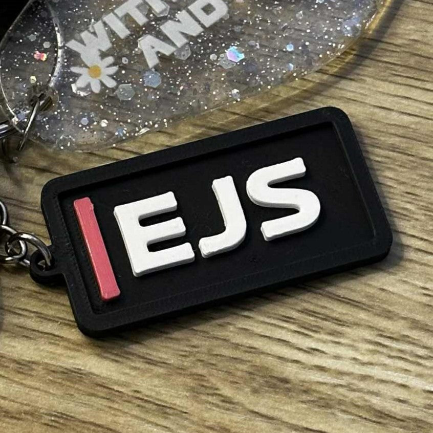 Custom F1 Initials Keychain