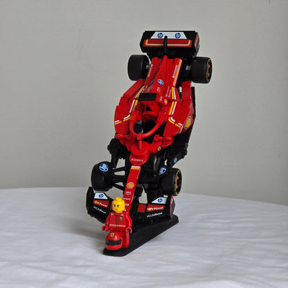 LEGO Speed Champions F1 Stand – Vertical Stand w/ Driver & Helmet Mount