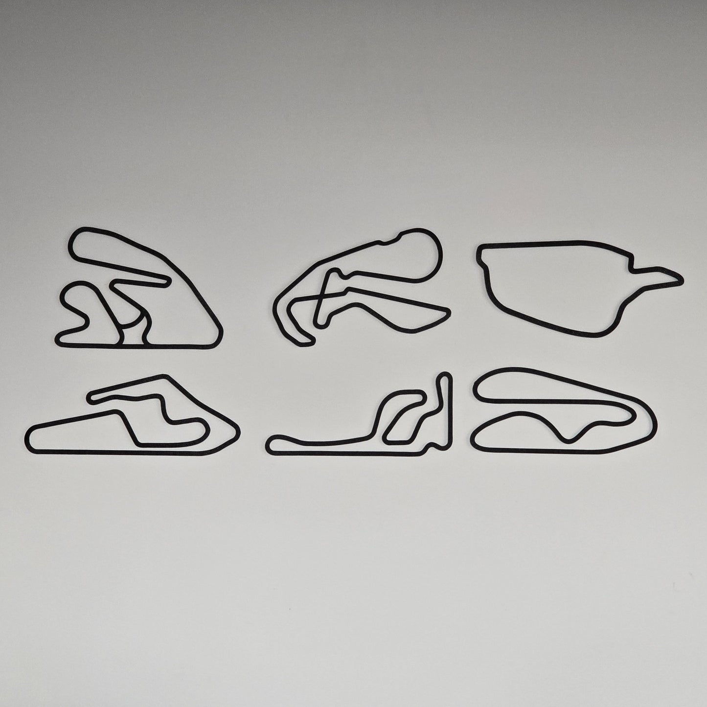 NZ Circuit Series – Set of 6 × 3D Wall Art
