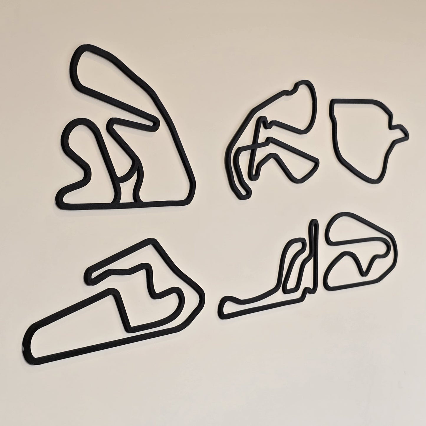 NZ Circuit Series – Set of 6 × 3D Wall Art